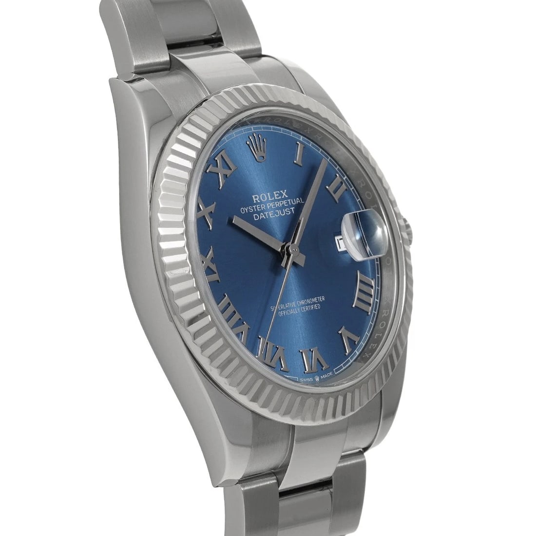 ROLEX DATEJUST BLUE WATCH - 3