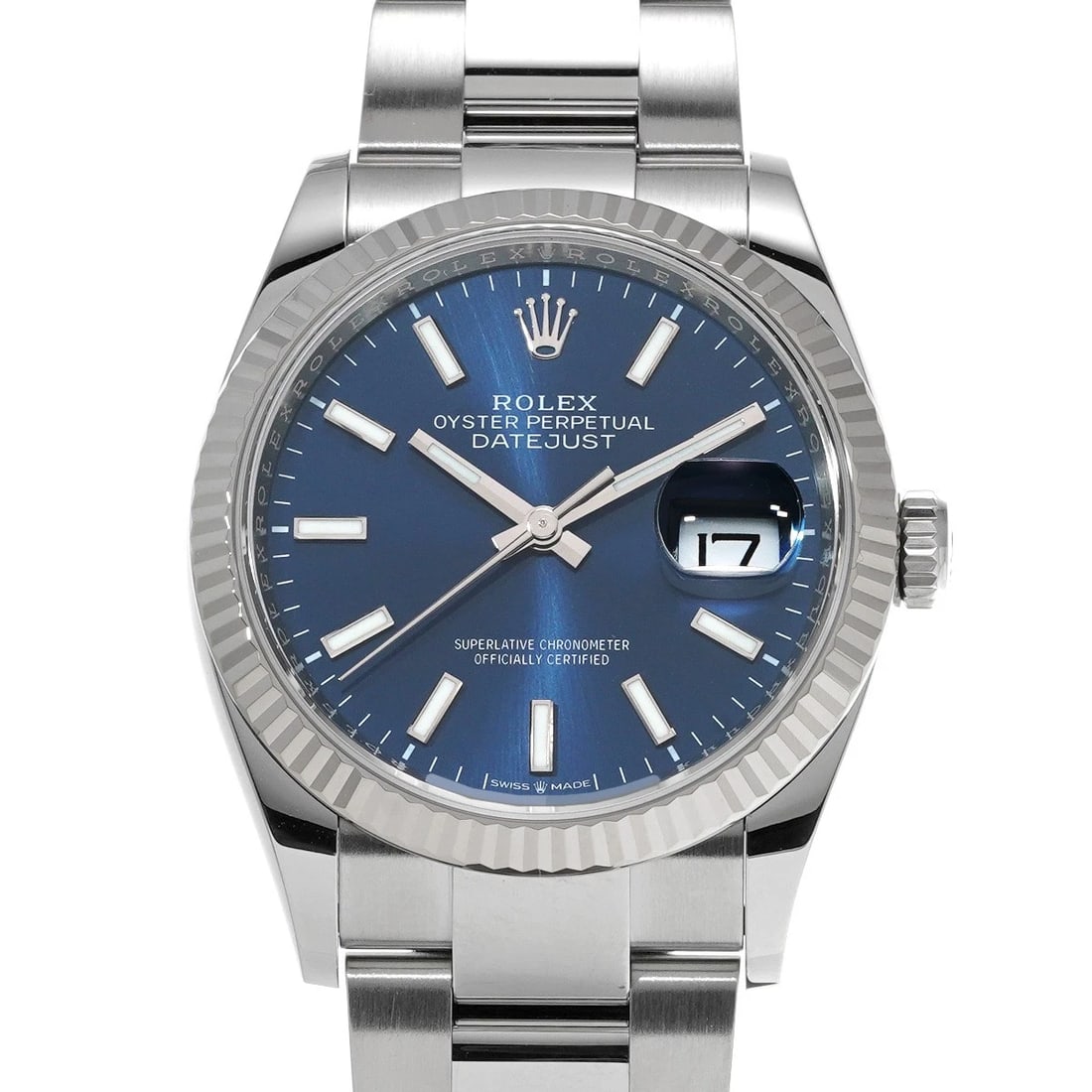 ROLEX DATEJUST BRIGHT BLUE WATCH: ROLEX Datejust Bright blue Watch Brand: ROLEX Type: Wristwatch Material: Band Material Stainless steel, Case Material Stainless steel Color: Dial Color Bright blue Size: ??Case? H/about 36mm