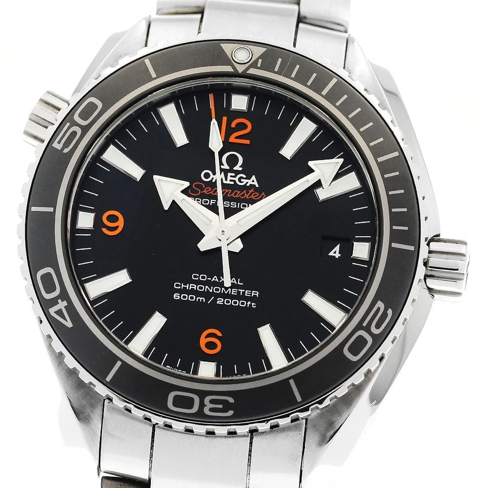 OMEGA SEAMASTER PLANET OCEAN WATCH: OMEGA Seamaster Planet Ocean Watch Brand: OMEGA Type: Wristwatch Material: Band Material Stainless Steel, Case Material Stainless Steel Color: Band Color Silver, Dial Color black, Case Color