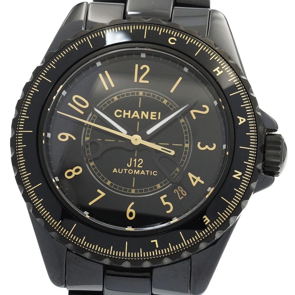 CHANEL J12 COUTURE BLACK CERAMIC WATCH: CHANEL J12 Couture Black ceramic Watch Brand: CHANEL Type: Wristwatch Material: Band Material Stainless Steel / ceramic, Case Material Stainless Steel / ceramic Color: Band Color Black /