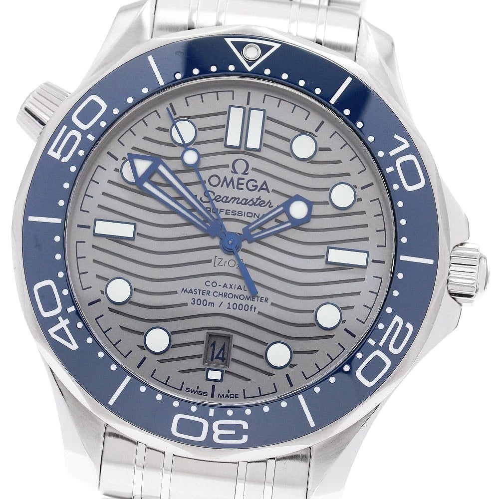 OMEGA SEAMASTER CHRONOMETER WATCH: OMEGA Seamaster chronometer Watch Brand: OMEGA Type: Wristwatch Material: Band Material Stainless Steel, Case Material Stainless Steel Color: Band Color Silver, Dial Color gray, Case Color