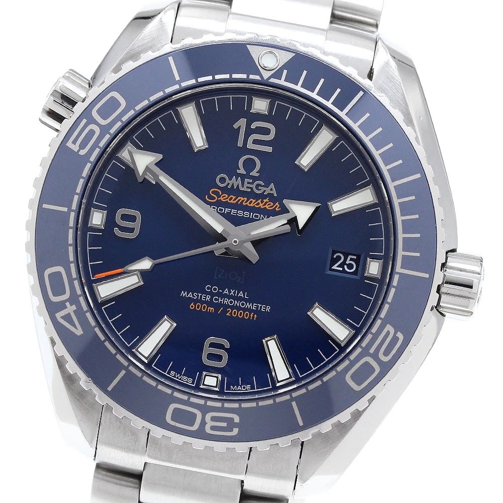 OMEGA SEAMASTER PLANET OCEANCHRONOMETER WATCH: OMEGA Seamaster Planet Oceanchronometer Watch Brand: OMEGA Type: Wristwatch Material: Band Material Stainless Steel, Case Material Stainless Steel Color: Band Color Silver, Dial Color blue,