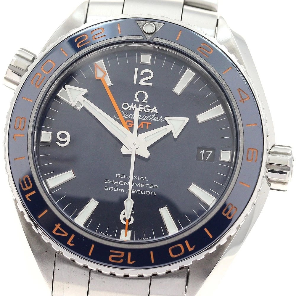 OMEGA SEAMASTER PLANET OCEAN WATCH: OMEGA Seamaster Planet Ocean Watch Brand: OMEGA Type: Wristwatch Material: Band Material Stainless Steel, Case Material Stainless Steel Color: Band Color Silver, Dial Color Navy, Case Color