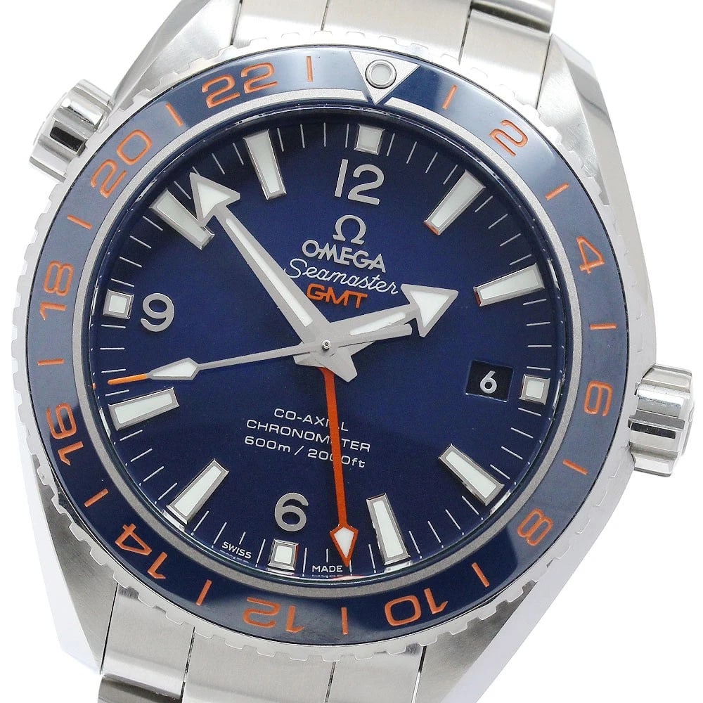 OMEGA SEAMASTER PLANET OCEAN WATCH: OMEGA Seamaster Planet Ocean Watch Brand: OMEGA Type: Wristwatch Material: Band Material Stainless Steel, Case Material Stainless Steel Color: Band Color Silver, Dial Color Navy, Case Color