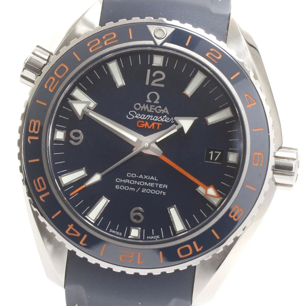 OMEGA SEAMASTER PLANET OCEAN WATCH: OMEGA Seamaster Planet Ocean Watch Brand: OMEGA Type: Wristwatch Material: Band Material rubber, Case Material Stainless Steel Color: Band Color Navy, Dial Color Navy, Case Color Silver Size: Case