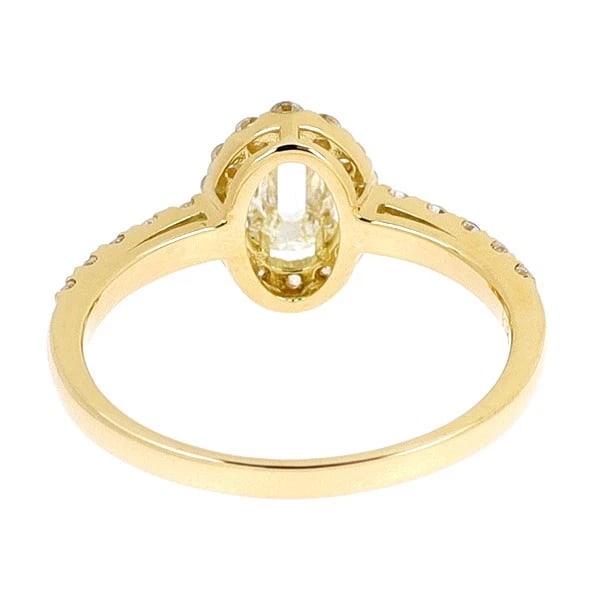 K18YG ROSE CUT DIAMOND RING - 2