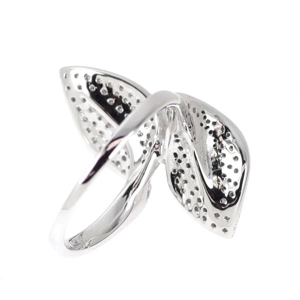 K18WG DIAMOND RING - 2