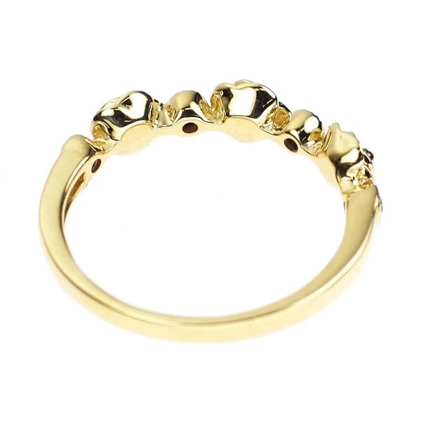 K18YG RUBY RING FLOWER - 2