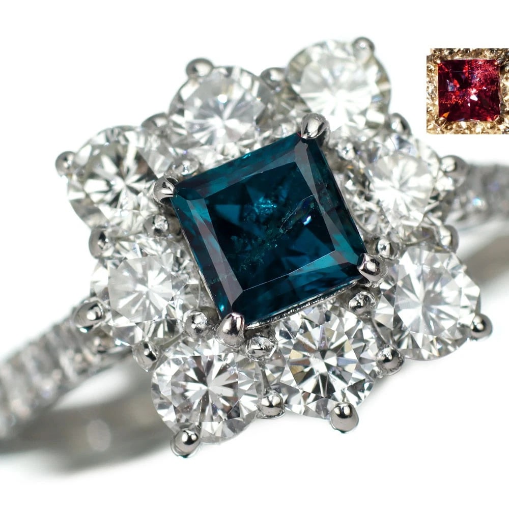 PT950 BRAZILIAN ALEXANDRITE DIAMOND RING: Pt950 Brazilian Alexandrite Diamond Ring Brand: None Type: Ring Material: Metal Purity None Metal Pt950 Main Stone/Creation alexandrite Color: None Size: 6 US Accessories: None Accessories