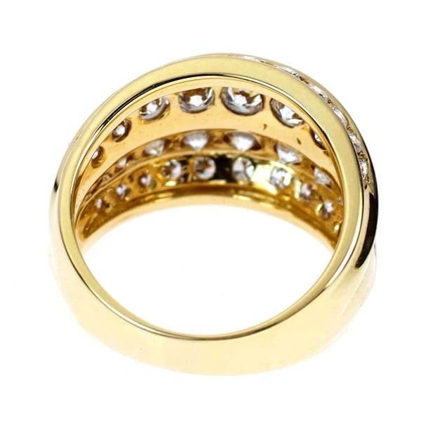 K18YG DIAMOND RING - 2