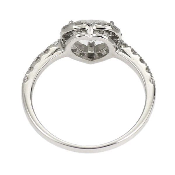 PT950 HEART SHAPE DIAMOND RING - 3