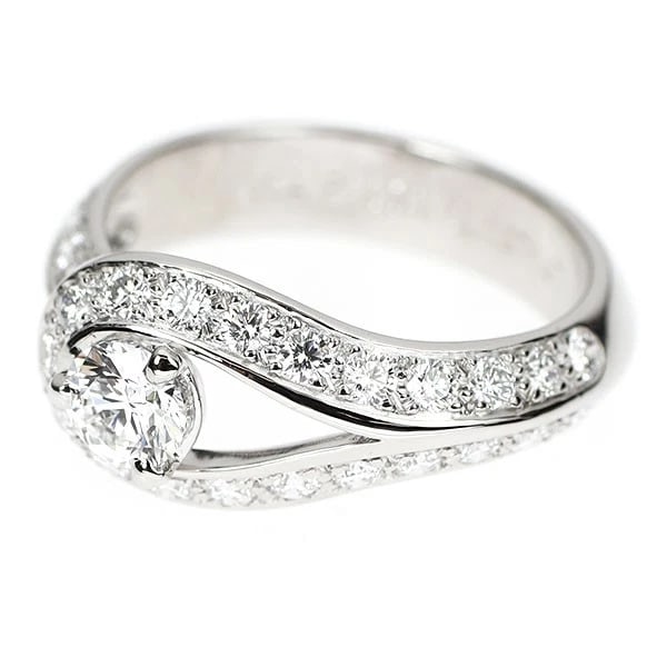 VAN CLEEF & ARPELS PT950 DIAMOND DIAMOND RING - 2