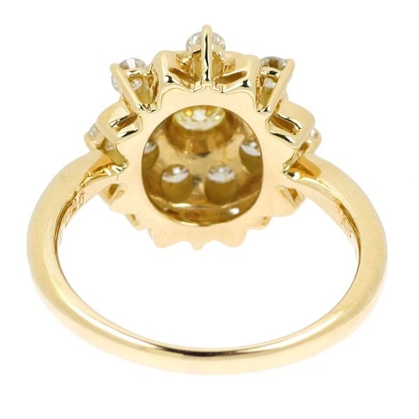 K18YG DIAMOND RING - 2