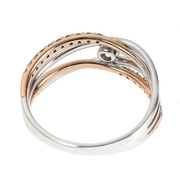 K18WG/PG DIAMOND RING - 2