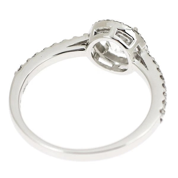 PT950 CIRCULAR BRILLIANT CUT DIAMOND RING - 3