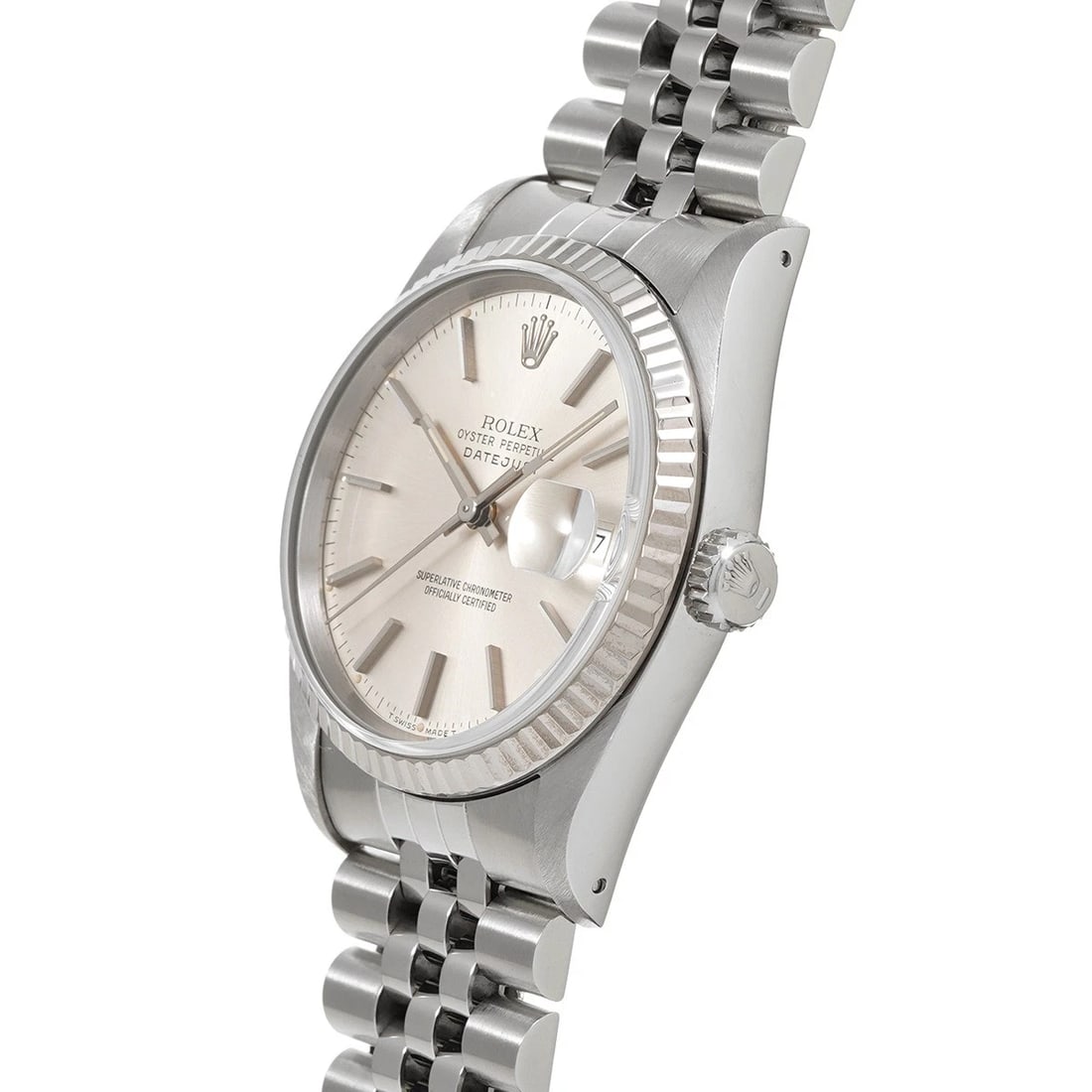 ROLEX DATEJUST SILVER WATCH - 2
