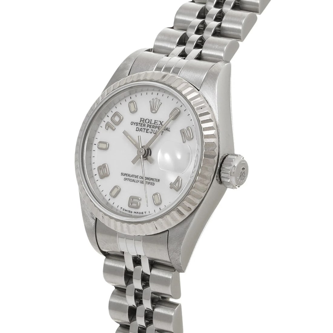 ROLEX DATEJUST WHITE WATCH - 2