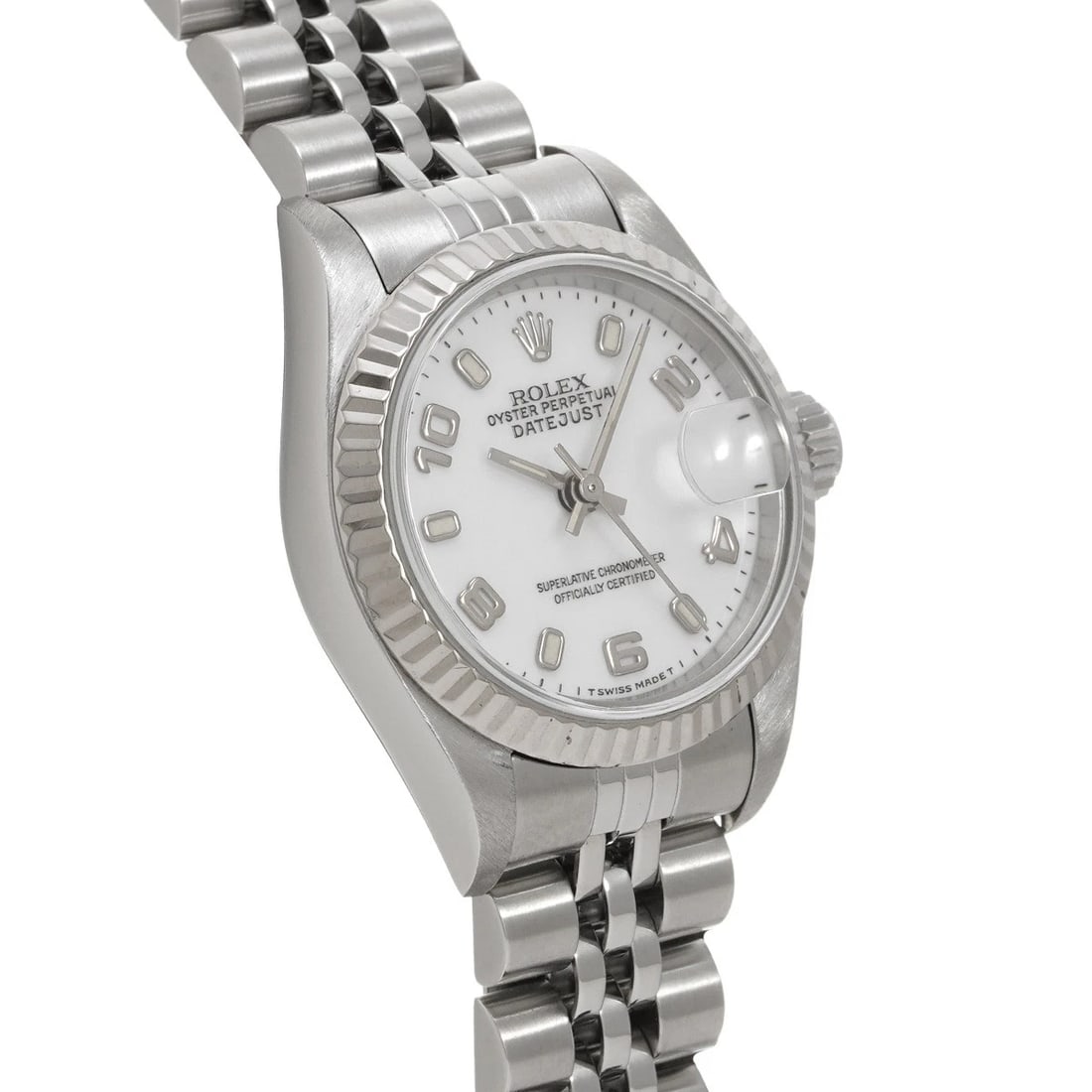ROLEX DATEJUST WHITE WATCH - 3