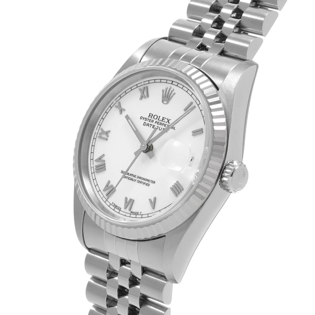ROLEX DATEJUST WHITE WATCH - 2