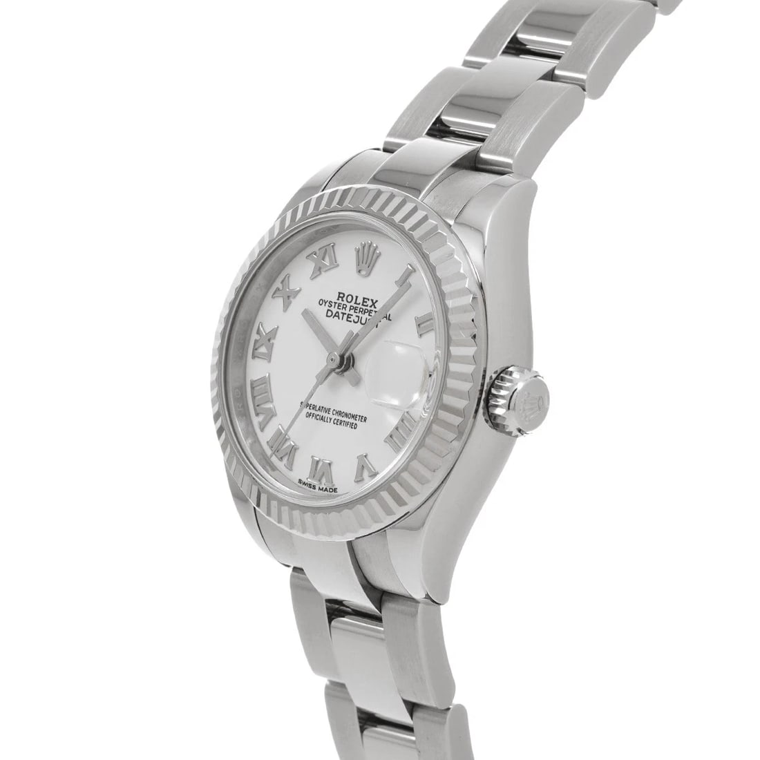ROLEX DATEJUST WHITE WATCH - 2