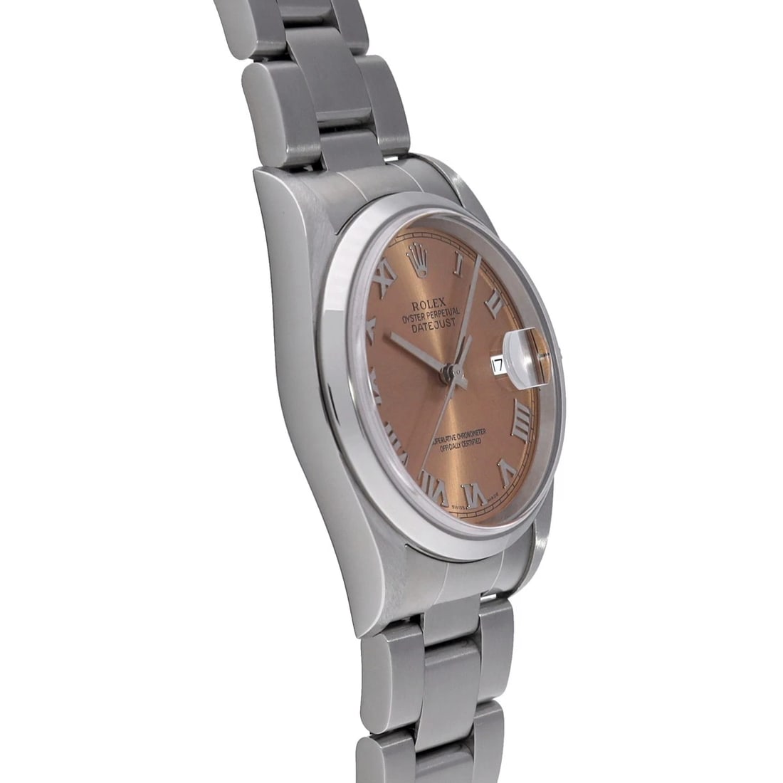 ROLEX DATEJUST PINK WATCH - 3