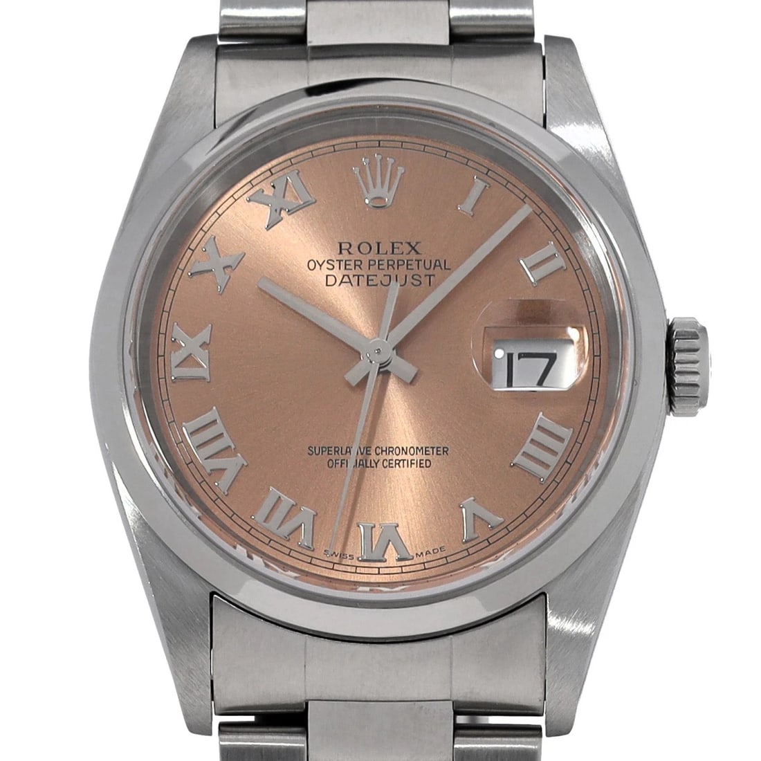 ROLEX DATEJUST PINK WATCH - 4