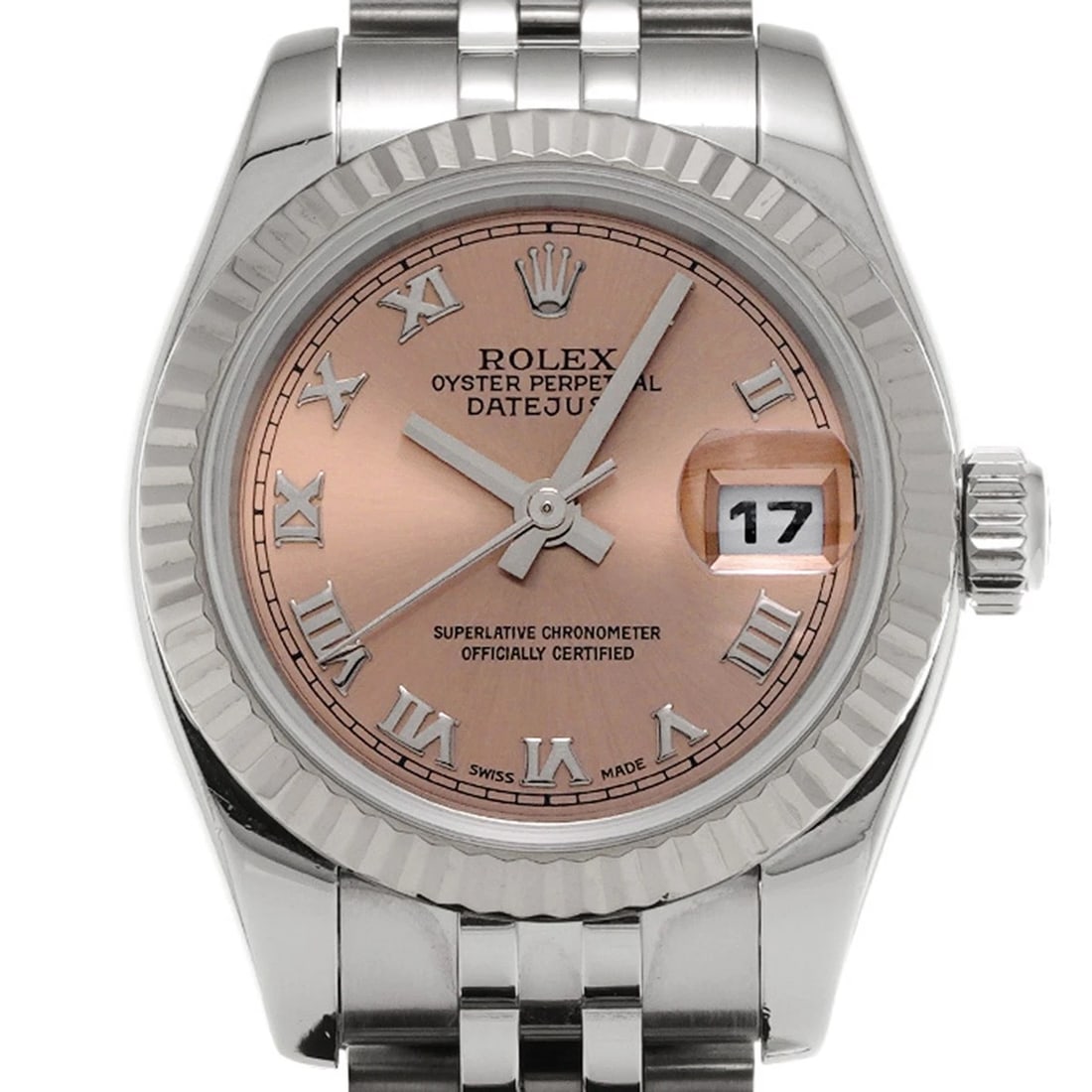 ROLEX DATEJUST PINK WATCH - 4