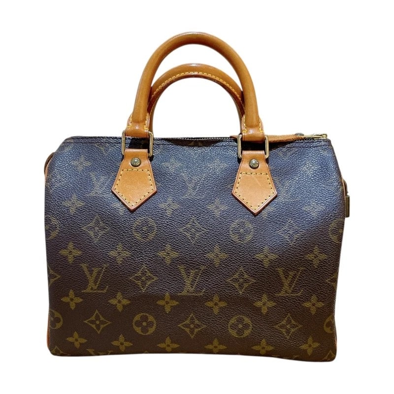 LOUIS VUITTON SPEEDY 25 HANDBAG: LOUIS VUITTON Speedy 25 Handbag Brand: LOUIS VUITTON Type: Handbag Material: Monogram Color: None Size: W9.8 x H8.7x D6.1inch Accessories: None Accessories Notice: When purchasing pre-owned