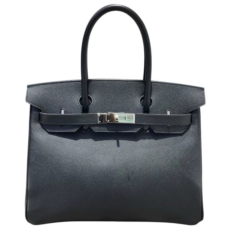 HERMES BIRKIN 30 HANDBAG: HERMES Birkin 30 Handbag Brand: HERMES Type: Handbag Material: Epsom Color: Black SVHardware Size: W11.8 x H8.7x D6.1inch Accessories: None Accessories Notice: When purchasing pre-owned go