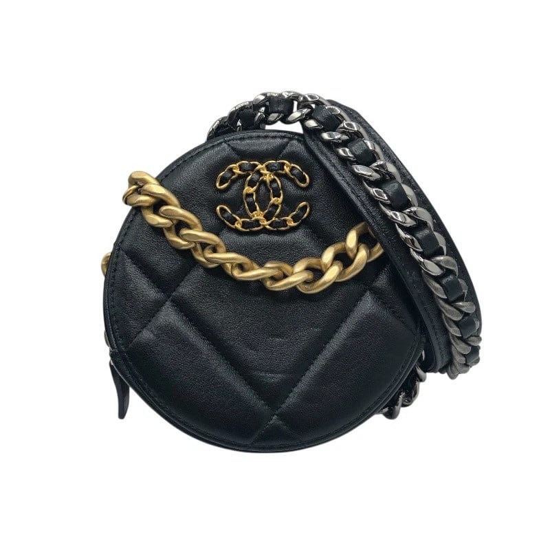 CHANEL 19 ROUND CHAIN SHOULDER BAG SHOULDER BAG (1 of 6)