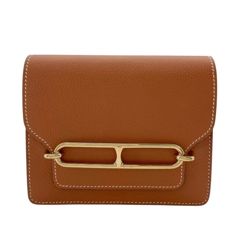 HERMES LAURIS RURI SLIM WALLET: HERMES Lauris Ruri Slim wallet Brand: HERMES Type: wallet Material: Evercolor Color: Gold GD Hardware Size: W4.9 x H4.1x D0.8inch Accessories: None Accessories Notice: When purchasing