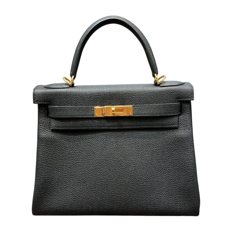 HERMES KELLY 28 INTERNAL SEWING SHOULDER BAG: HERMES Kelly 28 internal sewing Shoulder Bag Brand: HERMES Type: Shoulder Bag Material: Togo Color: Black Gold Hardware Size: W11.0 x H7.9x D3.9inch Accessories: None Accessories Notice: When