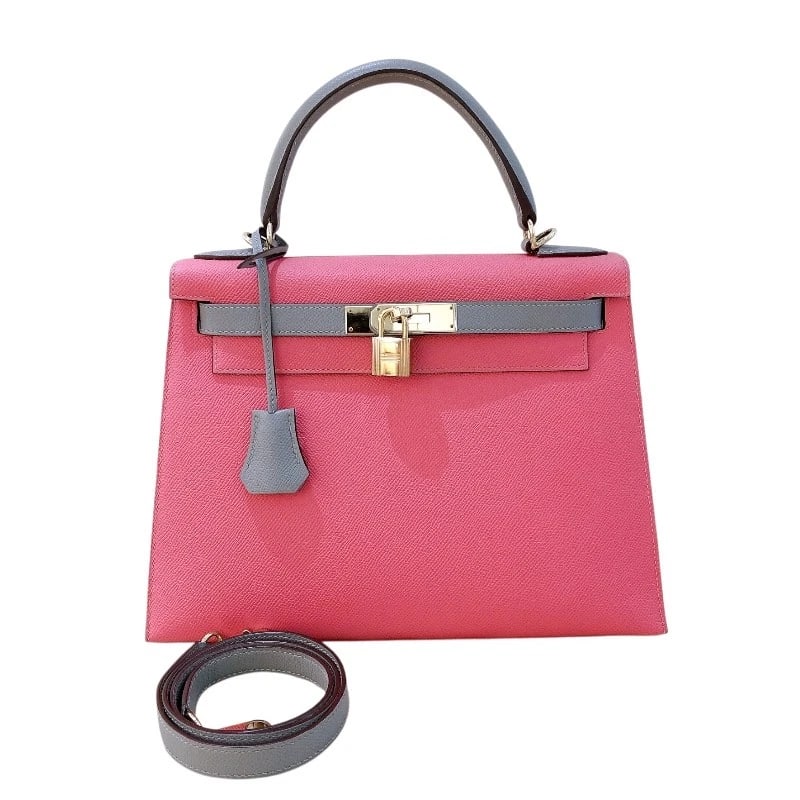 HERMES KELLY 28 OUTSIDE STITCHING PERSONAL ORDER SHOULDER BAG: HERMES Kelly 28 outside stitching personal order Shoulder Bag Brand: HERMES Type: Shoulder Bag Material: Epsom Color: Rose Extreme x Grimmett GoldHardware Size: W11.0 x H8.3x D4.3inch 