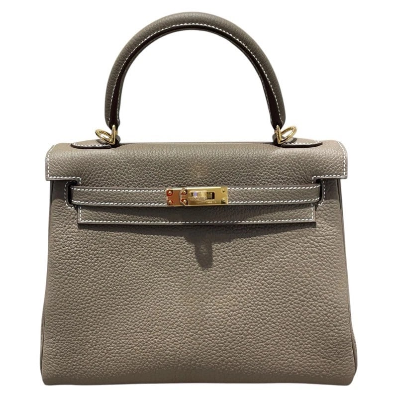 HERMES KELLY 25 INNER STITCH SHOULDER BAG: HERMES Kelly 25 inner stitch Shoulder Bag Brand: HERMES Type: Shoulder Bag Material: Togo Color: Etop GDHardware Size: W9.8 x H6.9x D3.1inch Accessories: None Accessories Notice: When