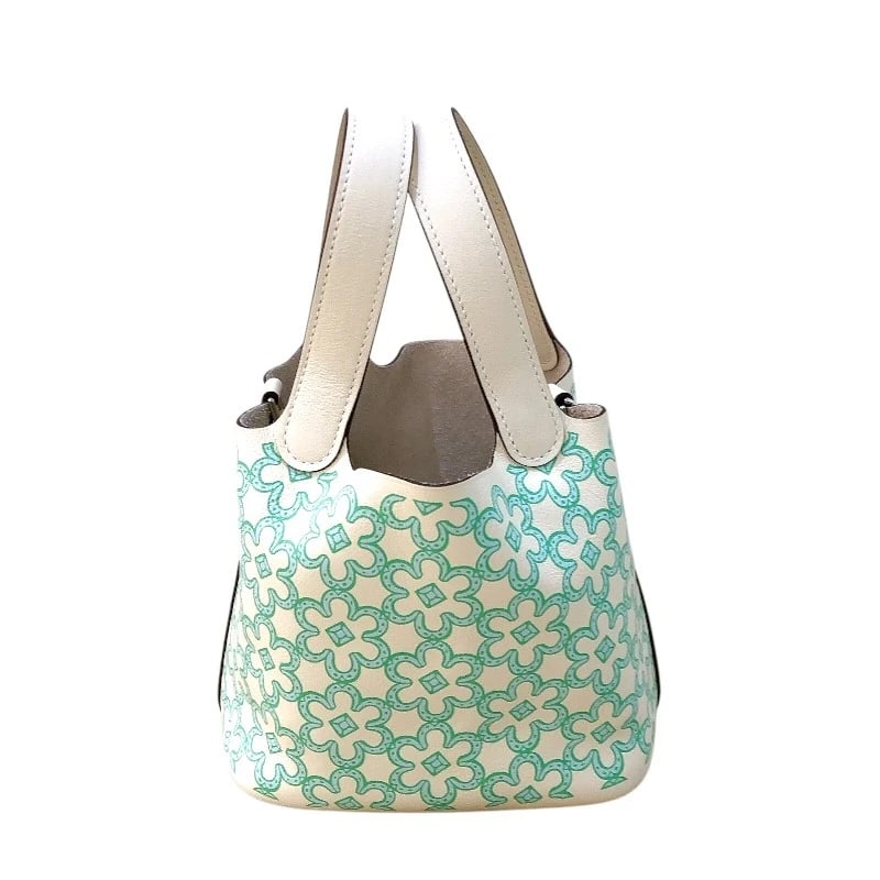 HERMES PICOTIN LOCK MICRO LUCKY DAISY TOTE BAG: HERMES Picotin Lock Micro Lucky Daisy Tote Bag Brand: HERMES Type: Tote Bag Material: Swift Color: SVHardware Size: W5.9 x H4.7x D4.3inch Accessories: None Accessories Notice: When purchasing