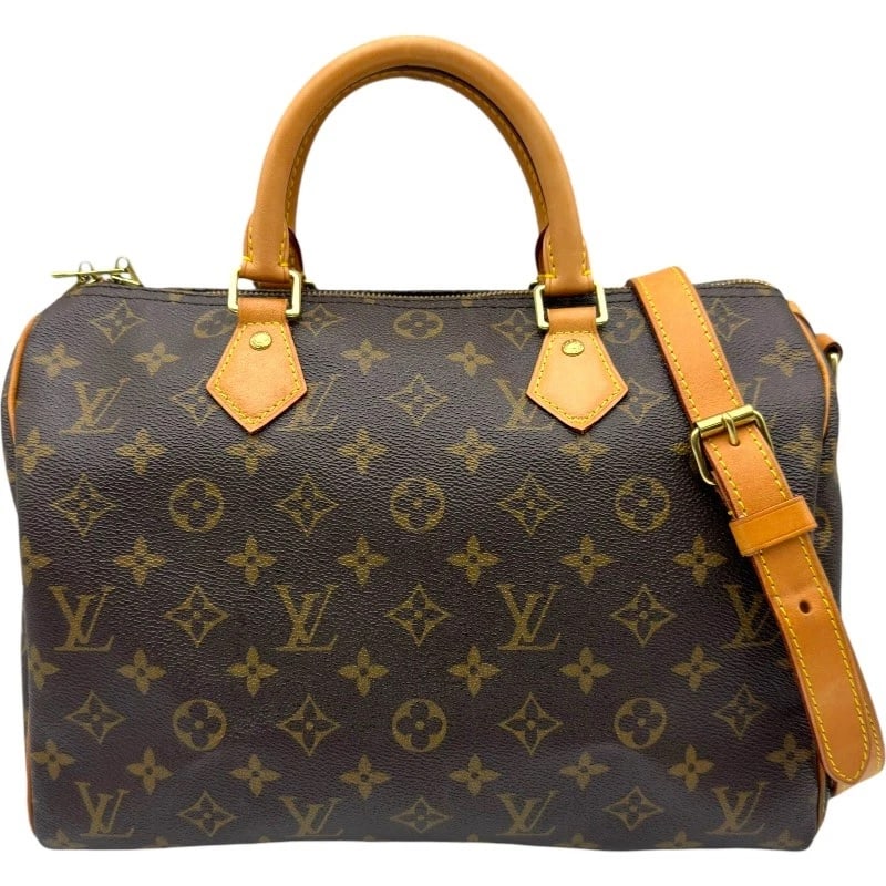 LOUIS VUITTON SPEEDY BANDRIERE 30 HANDBAG: LOUIS VUITTON Speedy Bandriere 30 Handbag Brand: LOUIS VUITTON Type: Handbag Material: Monogram Color: Brown Size: W11.8 x H8.3x D6.5inch Shoulder:41.7inch Accessories: None Accessories
