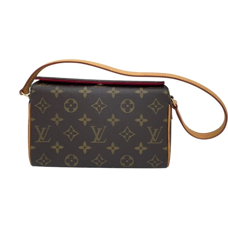 LOUIS VUITTON RECITAL HANDBAG: LOUIS VUITTON Recital Handbag Brand: LOUIS VUITTON Type: Handbag Material: Monogram Color: Brown Size: W7.9 x H5.1x D2.4inch Shoulder:19.3inch Accessories: None Accessories Notice: When