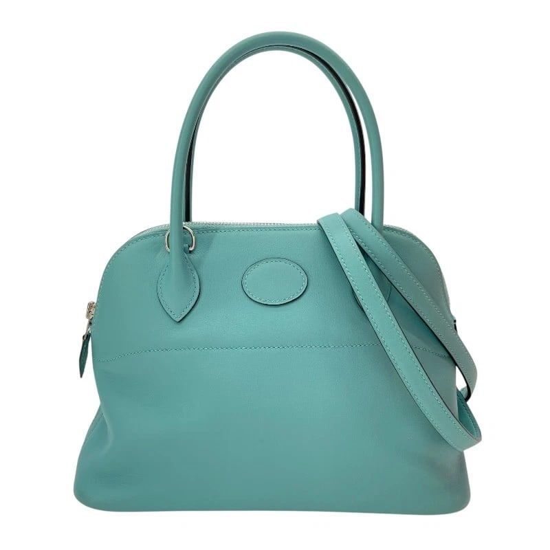 HERMES BORED 27 SHOULDER BAG: HERMES Bored 27 Shoulder Bag Brand: HERMES Type: Shoulder Bag Material: Swift Color: Blue Atoll SVHardware Size: W10.6 x H7.9x D3.9inch Accessories: None Accessories Notice: When purchasing