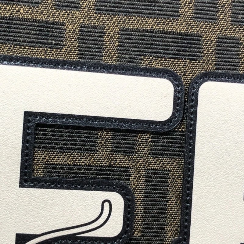 FENDI FF LOGO TOTE BAG - 9