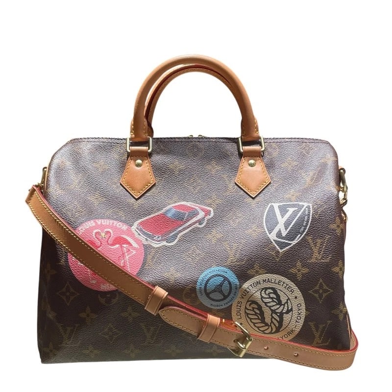 LOUIS VUITTON SPEEDY BANDOULIERE 30 WORLD TOUR BOSTON BAG: LOUIS VUITTON Speedy Bandouliere 30 World Tour Boston bag Brand: LOUIS VUITTON Type: Boston bag Material: Monogram canvas Color: Monogram Size: W11.8 x H8.3x D6.9inch Shoulder:40.2inch 