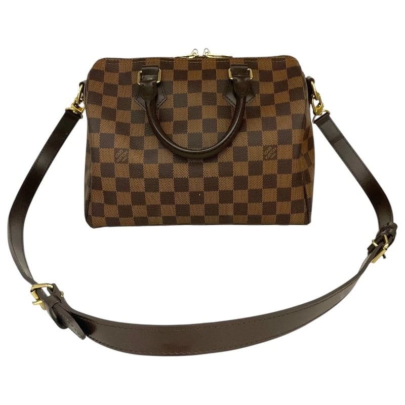 LOUIS VUITTON SPEEDY BANDRIERE 25 BOSTON BAG: LOUIS VUITTON Speedy Bandriere 25 Boston bag Brand: LOUIS VUITTON Type: Boston bag Material: Damier Campus Color: Gold Hardware Size: W9.8 x H7.3x D5.5inch Shoulder:0.0inch Accessories: None