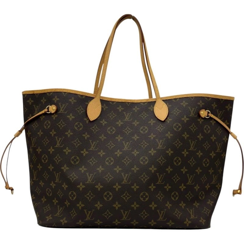 LOUIS VUITTON NEVERFULL GM TOTE BAG: LOUIS VUITTON Neverfull GM Tote Bag Brand: LOUIS VUITTON Type: Tote Bag Material: Monogram Color: Brown Size: W16.1 x H12.8x D7.9inch Accessories: None Accessories Notice: When purchasing