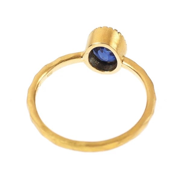 K18YG SAPPHIRE RING - 2