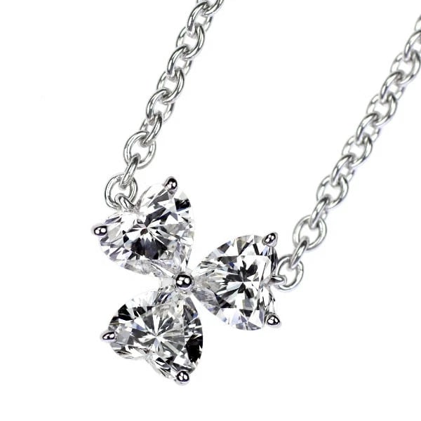 CARTIER K18WG DIAMOND PENDANT NECKLACE: Cartier K18WG Diamond Pendant Necklace Brand: Cartier Type: Pendant Necklace Material: Metal Purity None Metal K18WG Main Stone/Creation Natural Color: None Size: Necklace: Chain Length 45 