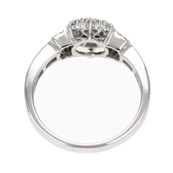 K18WG DIAMOND RING - 2