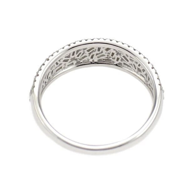 K18WG DIAMOND RING - 2