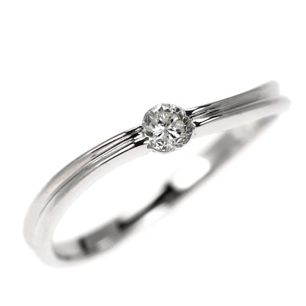 K18WG DIAMOND RING: K18WG diamond ring Brand: None Type: Ring Material: Metal Purity K18 Metal Gold Main Stone/Creation Natural Color: White Gold Size: 4.75 - 5 US Accessories: None Accessories Notice: When p