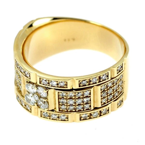 K18YG DIAMOND RING - 2