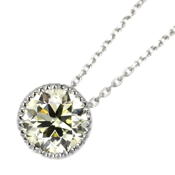 PT950/ PT850 DIAMOND PENDANT NECKLACE: Pt950/ Pt850 Diamond Pendant Necklace Brand: None Type: Pendant Necklace Material: Metal Purity 850 Metal Platinum Main Stone/Creation Natural Color: None Size: Necklace: Chain Length ?44.5 