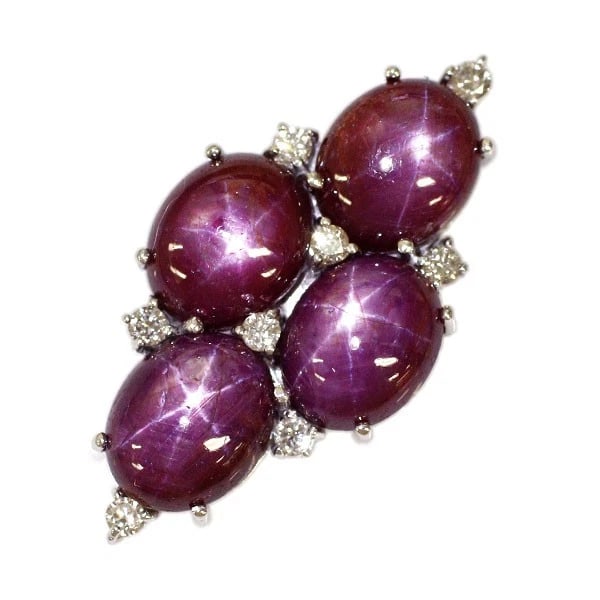 K18WG STAR SAPPHIRE DIAMOND PENDANT TOP: K18WG Star Sapphire Diamond Pendant Top Brand: None Type: pendant top Material: Metal Purity K18 Metal Gold Main Stone/Creation None Color: None Size: Length/Width/Diameter32.6 Accessories: